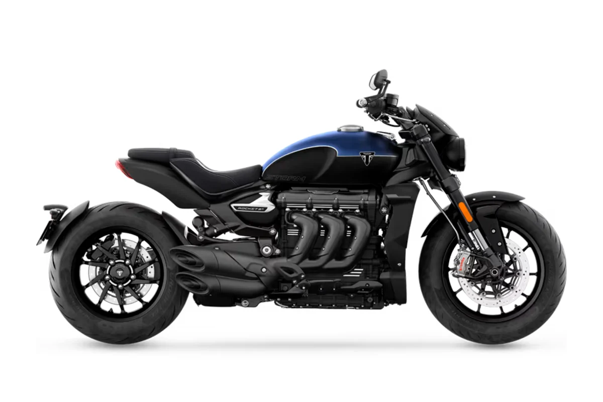 Triumph Rocket 3 Storm R, Satin Pacific Blue and Matte Sapphire Black