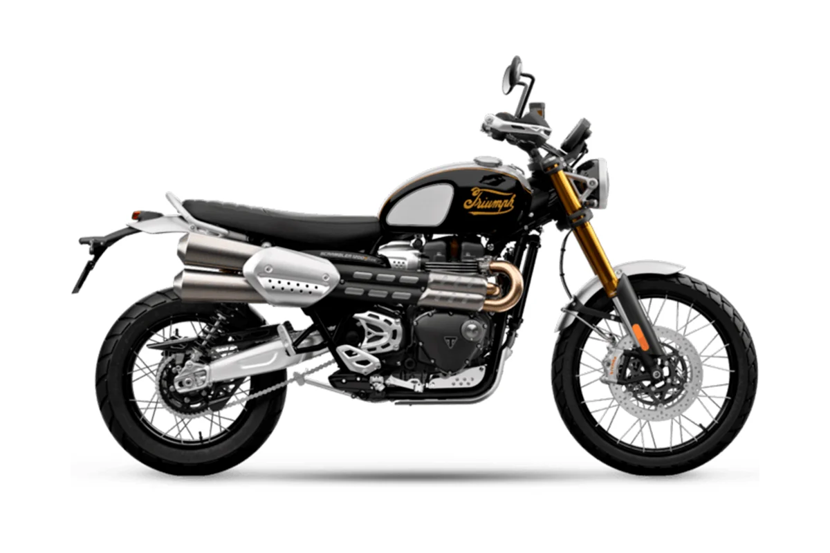 Triumph SCRAMBLER 1200 XE, Icon Edition - Sapphire Black Aluminium Silver